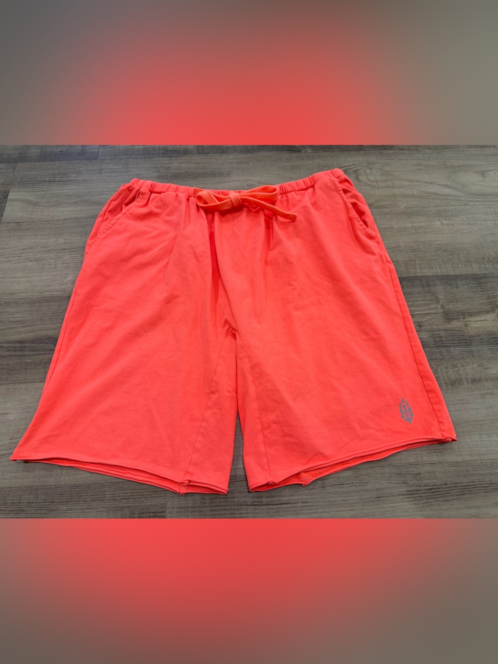 Free People Movement Hot Shot Easy Set Shorts Neon Coral